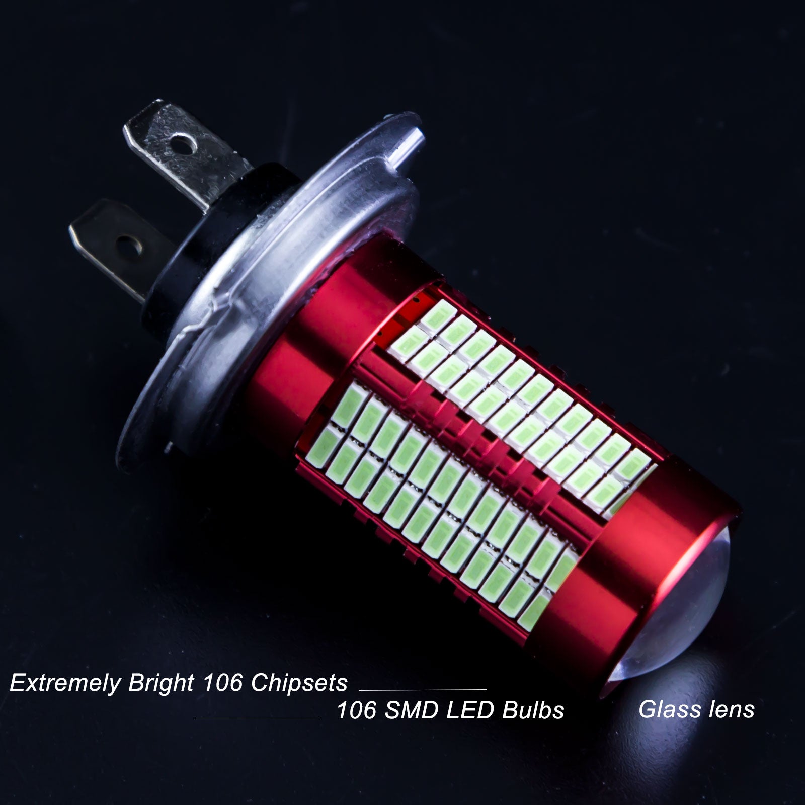 Super Bright 4014 H7 Projector LED Bulbs 106 SMD For DRL Daytime Runni ...