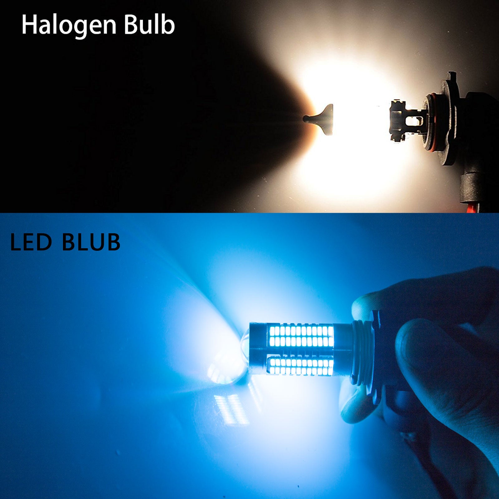 Super Bright 4014 H7 Projector LED Bulbs 106 SMD For DRL Daytime Runni ...