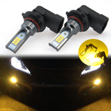 2X 9005 9006 H10 6000K Xenon White\ 3000K Gold Yellow CREE LED Bulbs Kits for Lexus Toyota DRL daytime running light NEW