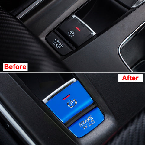 Blue Gear Accessories P Gear Brake Hold Function Button Frame Trims  For Honda Accord 2018 2019 2020