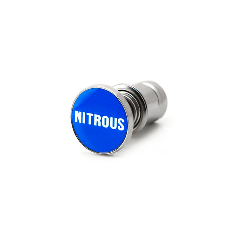 Car Cigarette Lighter Replacement, NITROUS Button 12V Accessory Push Button Fits Most Automotive Vehicles (Blue)