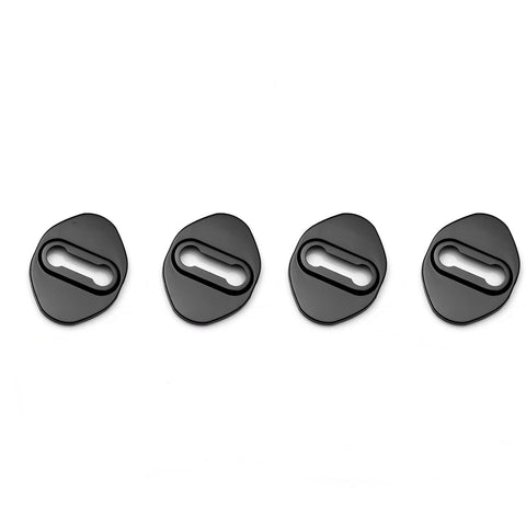 Black Stainless Steel Car Door Lock Cover Protector Trims 4pcs for Honda Accord Sedan 2007-up