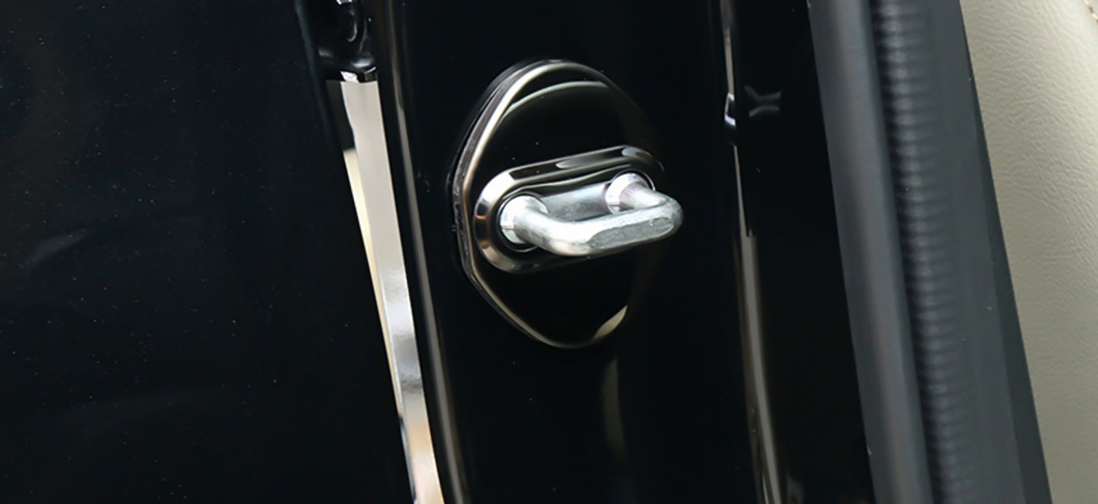 4Pcs/Set Blue Car Accessories Stainless Steel Door Lock Cover Trim For  Honda