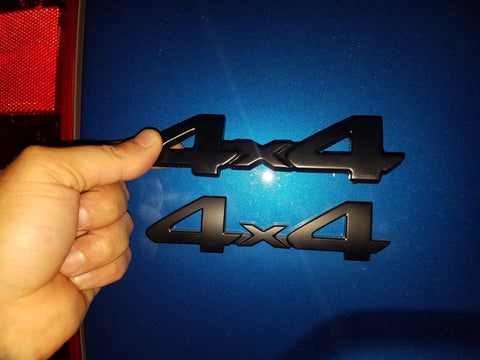 3D Logo 4x4 Metal Chrome Emblem Fender For Car Trunk Lids, Fenders, Doors, Etc [Red/Silver/Black]