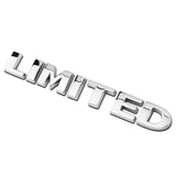 Metal Silver Limited Emblem Badge Fender Trunk Script Sticker for All Cars SUVs