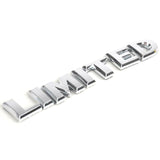 Metal Silver Limited Emblem Badge Fender Trunk Script Sticker for All Cars SUVs