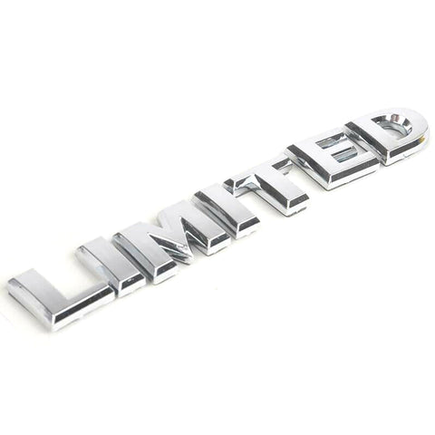 Metal Silver Limited Emblem Badge Fender Trunk Script Sticker for All Cars SUVs