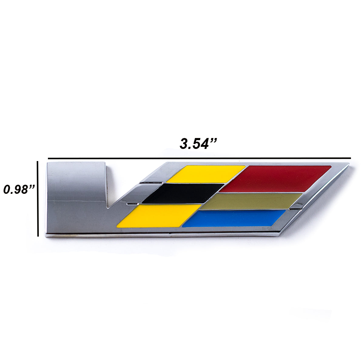 Cadillac Crest Side Badge Decal Sticker – Glossy Fender Hood Trunk Laptop Logo