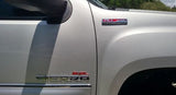 2X Black White \ Black \ Red \ Black Red 6.2L Side Door/Fender Chrome Alloy Metal Badge Emblems For Ford F-150 F-250 F-350 F-450 Raptor Trucks