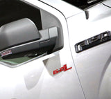 2X Black White \ Black \ Red \ Black Red 6.2L Side Door/Fender Chrome Alloy Metal Badge Emblems For Ford F-150 F-250 F-350 F-450 Raptor Trucks