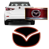 1x Mazda ATENZA CX-4 Axela CX-5 Blue\Red 3D Trunk Emblem Insert Decal Sticker