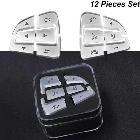 1Set Steering Wheel Button Cover Trim for Mercedes Benz GLE GLS A B GLA CLS Class