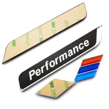 1 Set /// Performance Sports Door Window 3D Decal Emblem Sticker For BMW E60 E90 F30 F10 X1 X5