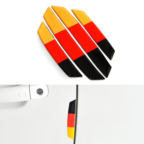 Germany Flag Style Car Side Door Edge Protection Trims Stickers For Euro Car