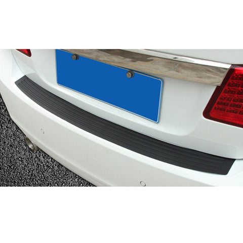 Black Flexible Rubber Trunk Door Entry / Rear Bumper Guard for Most Cars 36 Inches