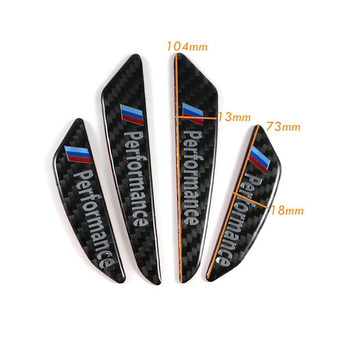 M Performance Strips Carbon Car Side Door Edge Guard Protection Stickers fit BMW (two styles)