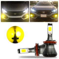 2x H11 H16 H8 LED Fog Driving Light 3000K Golden Yellow Bright Bulb Strobe Flash