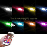 Xotic Tech 2x 9005 H10 Muti-Color RGB LED APP Phone Remote Control Wireless Fog Light Bulbs