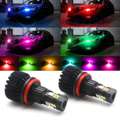 RGB Multi-Color Wireless Control LED Headlight Bulbs for Toyota Tacoma 16-2019