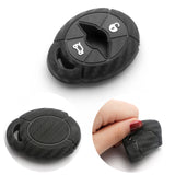 Carbon Fiber Pattern Silicone Key Fob Case Cover Protector for Mini Cooper MK1 R50 R52 R53 3-button Key