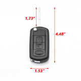 Replacement Flip Remote Car Key Fob 3-BUTTONS for Land Rover LR3 Range Rover Sport 2006-2011