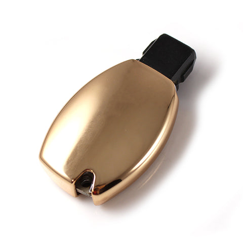 Smart Remote Key Soft Fob Cover Case For Mercedes C E S G CLS CLK SLK[Silver/Gold/Rose Gold/Blcak]