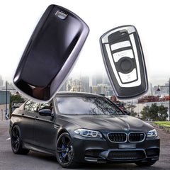 Glossy TPU Remote Smart Key Cover Fob Case Shell Cap Fit BMW 1 3 4 Series[Silver/Gold/Pink/Black]