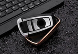 Glossy TPU Remote Smart Key Cover Fob Case Shell Cap Fit BMW 1 3 4 Series[Silver/Gold/Pink/Black]