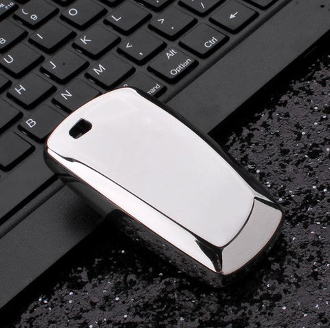 Glossy TPU Remote Smart Key Cover Fob Case Shell Cap Fit BMW 1 3 4 Series[Silver/Gold/Pink/Black]