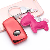 Red Glossy TPU Smart Key Cover Case FOB Shell Holder for Lexus IS GS LS ES NX RCss