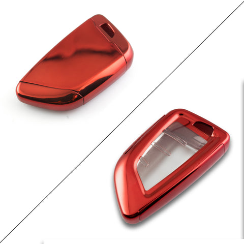 Red TPU Full Sealed Keyless Key Fob Cover For BMW X1 X5 X6 5 Series 7 Series Knife Shape Key