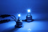 Ice Blue 8000K High Power COB LED Headlight Conversion For Low/High Dual Beams DRL Fog Lights Kit Bulbs (H10 9145)