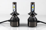 H7 Dual-Color 3000K/6000K HID matching xenon white /yellow LED Headlight High/Low Beam DRL Lamps For Audi Benz BMW VW