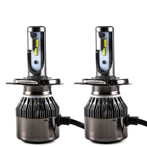 Pair 9003 H4 White and Yellow LED Headlight Dual-Beam DRL Lamps 36000LM For Toyota Honda Chevrolet