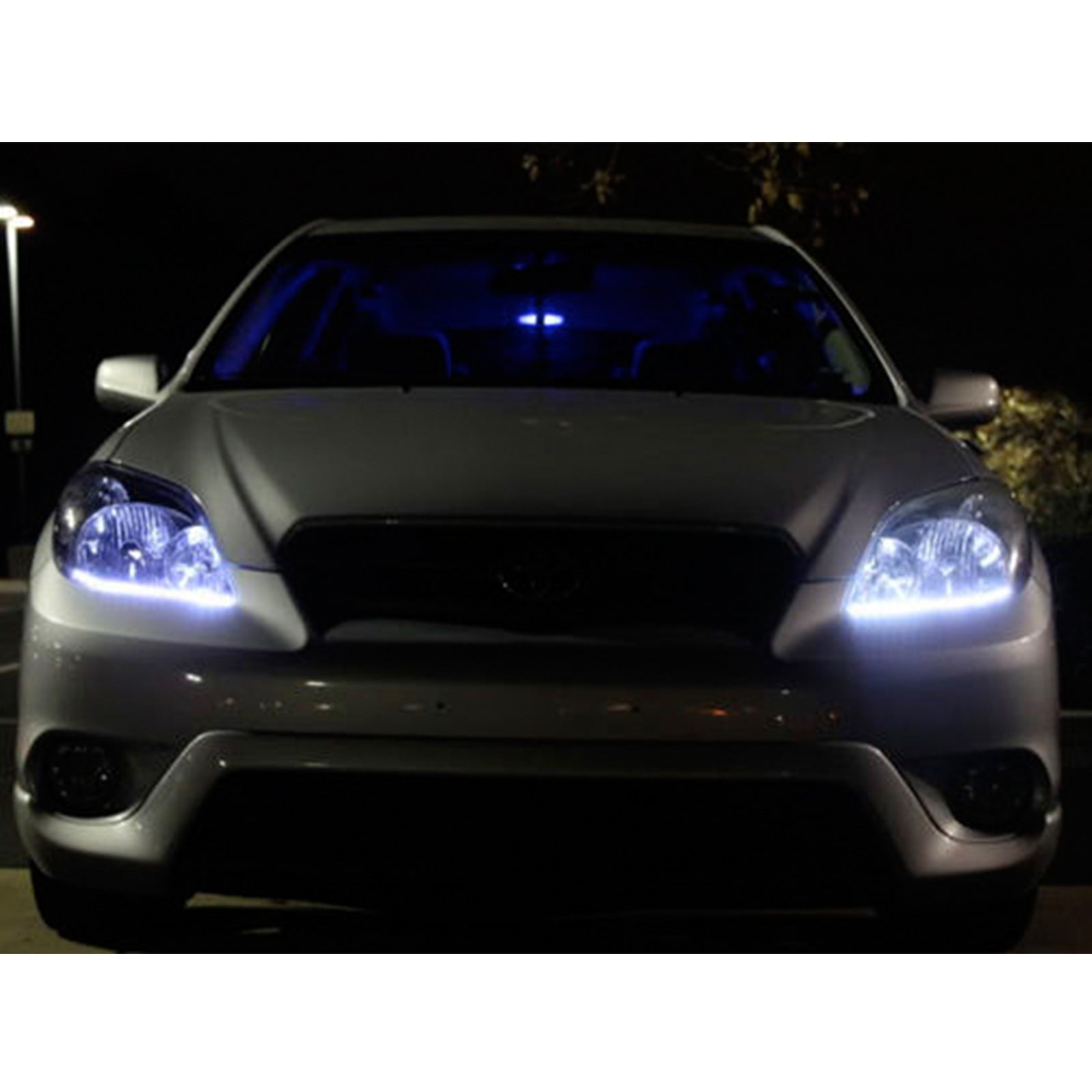 Xotic Tech 9006 HB4 Dual color White Ice Blue LED High Low Beam Light