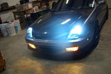 Xotic Tech 9006 HB4 Dual color White Ice Blue LED High Low Beam Light Headlight