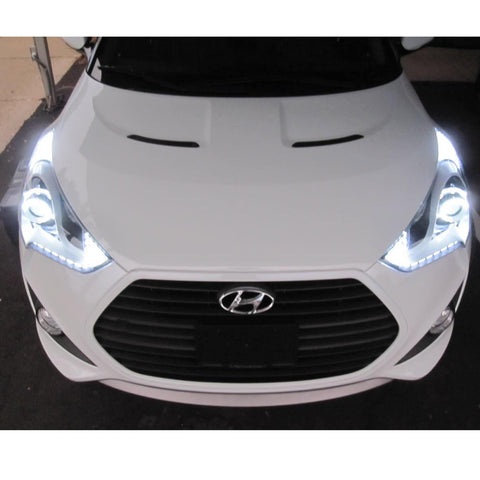 H7 36000LM White LED Bulbs Low Beam Headlight Conversion Kit for BMW Hyundai Genesis Coupe