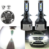 H7 36000LM White LED Bulbs Low Beam Headlight Conversion Kit for BMW Hyundai Genesis Coupe
