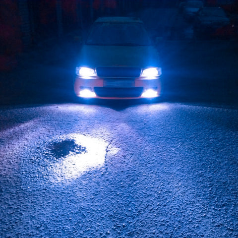 Ice Blue Amber Dual Color H7 LED Headlight Kit High Low Beam Fog Light Bulb 3000K 8000K