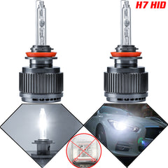H7 HID 6000K - 7000K Xenon White LED Bulbs For Headlight Halogen Lamps