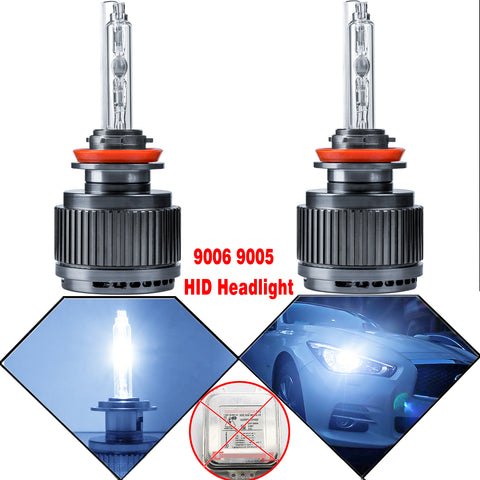 9006 9005 HID Bulbs Bright Cool Blue 8000K Perfect Fit Halogen Headlight Lamps