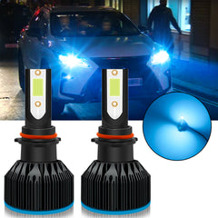 2Pcs 60W LED Fog Light Bulbs Extremely Bright 8000K Ultra Ice Blue PSX26W w/Fan