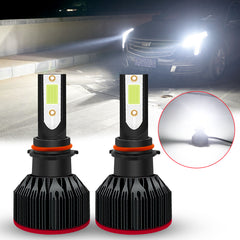 2Pcs 60W LED Fog Light Bulbs Extremely Bright 6000K Ultra White PSX26W w/Fan