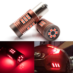 2pcs 3030 Ultra Red 1156 BA15S 30-SMD LED Brake Tail Stop Light Bulbs 2357 7506