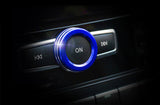 Blue Interior Volume Switch Button Knob Ring Trim For Mercedes A B C E CLA Class