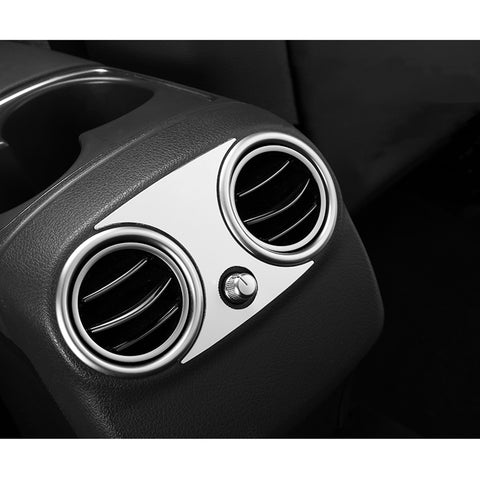 For Mercedes GLC X253 Alloy Armrest Box Protect Rear Air Vent Outlet Decal Trim