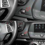 Gloss Black Real Carbon Fiber Keyless Engine Start/Stop Push Start Button Cover Trim For Chevrolet Chevy Corvette C7 2014-2019 Camaro 2016-2024