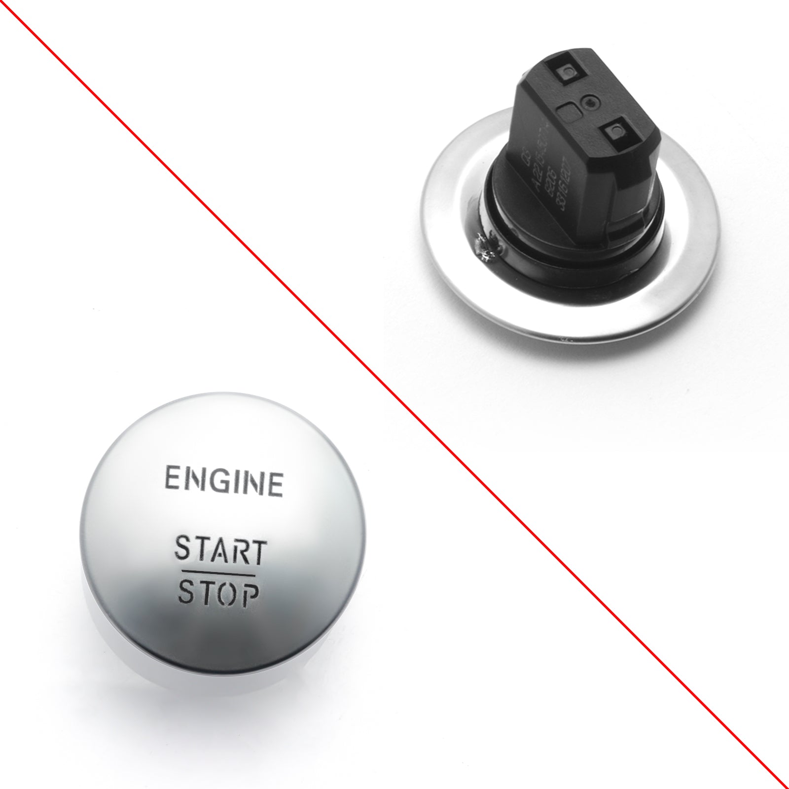 Benz Engine Button Keyless Go Start Button Push to Start Button Engine Ignition Switch fo ...
