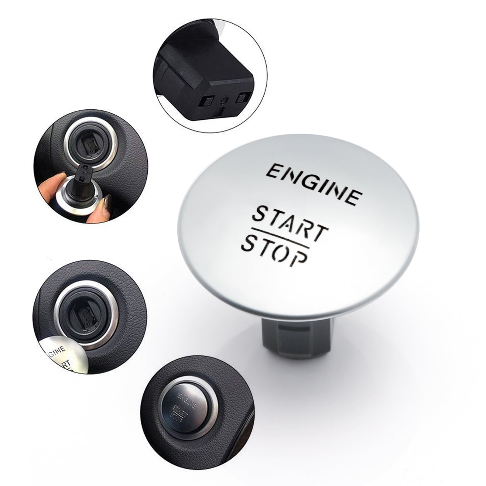 Benz Engine Button Keyless Go Start Button Push to Start Button Engine Ignition Switch fo ...