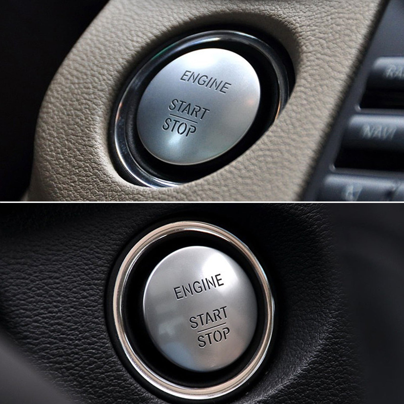 Benz Engine Button Keyless Go Start Button Push to Start Button Engine Ignition Switch fo ...
